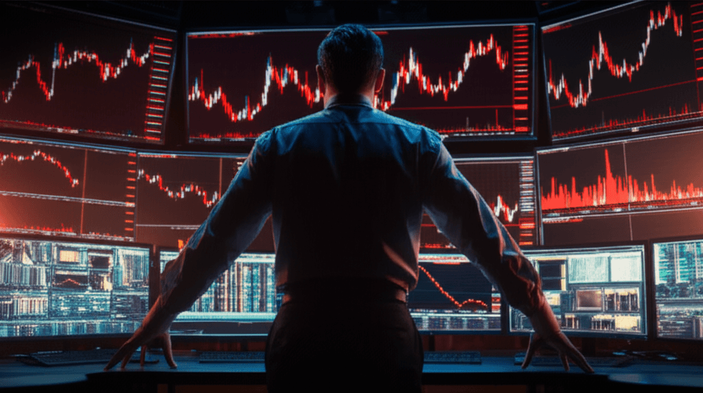 A chart illustrating the Bitcoin price drop alongside other cryptocurrencies.