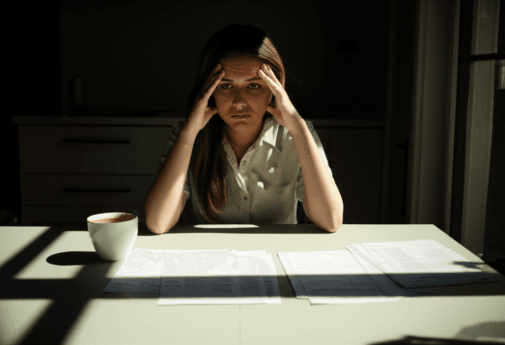 Worried family member contemplating estate executor concerns.
