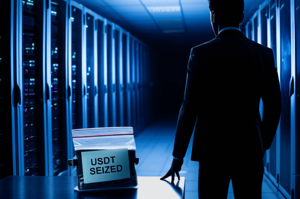 Seized USDT in pig butchering scam