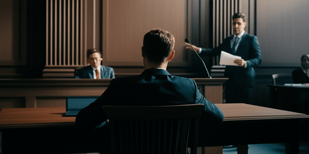David Ames during his trial for Caribbean property fraud