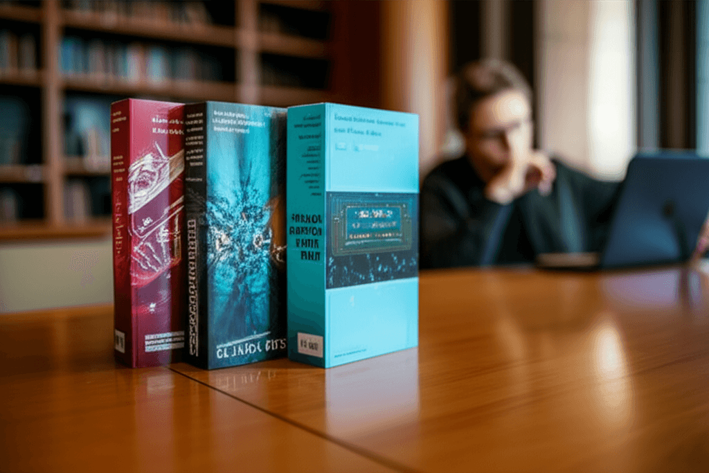 Book covers related to AI future predictions