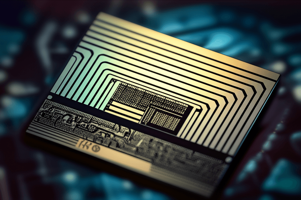 Die shot of the ESP32-C6 RF section, highlighting its components.