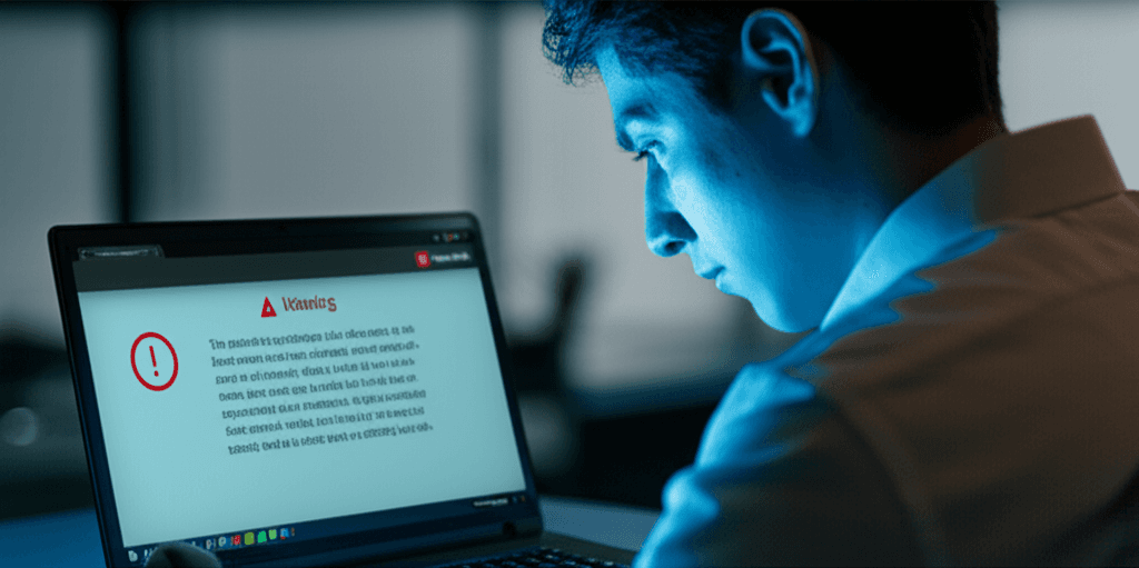 Substack logo displayed on a laptop screen after data breach announcement