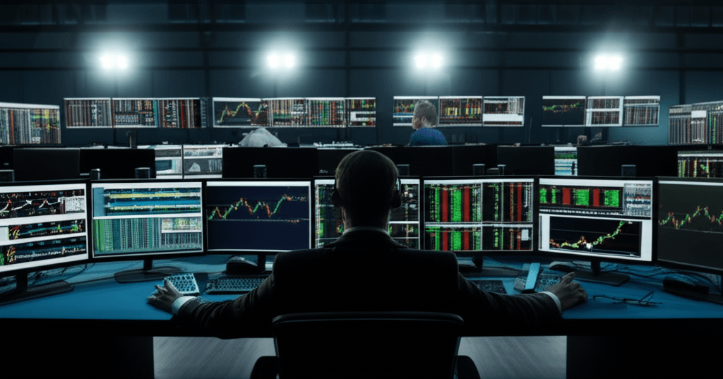 Trading terminal displaying crypto ECN data with Tradeweb logo.