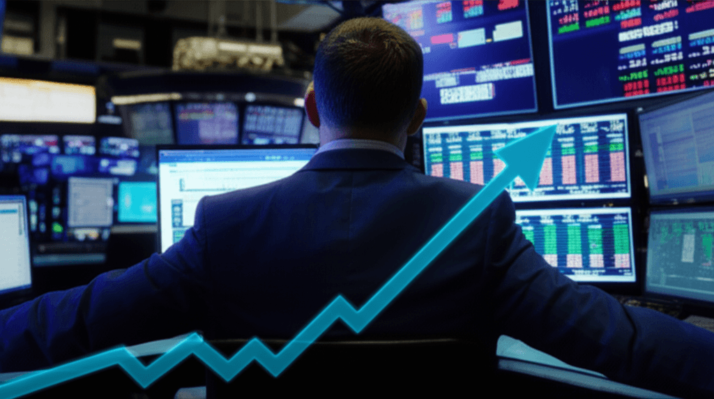 Graph showing potential impact of oil price spike on the stock market.
