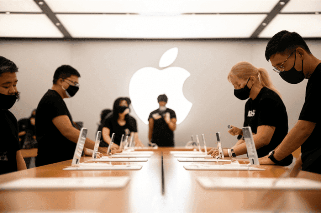 Apple products showcasing Apple AI push capabilities