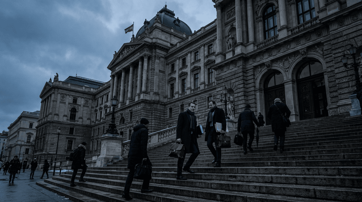 The Justice Palace in Vienna, Austria, where the René Benko case is being processed.