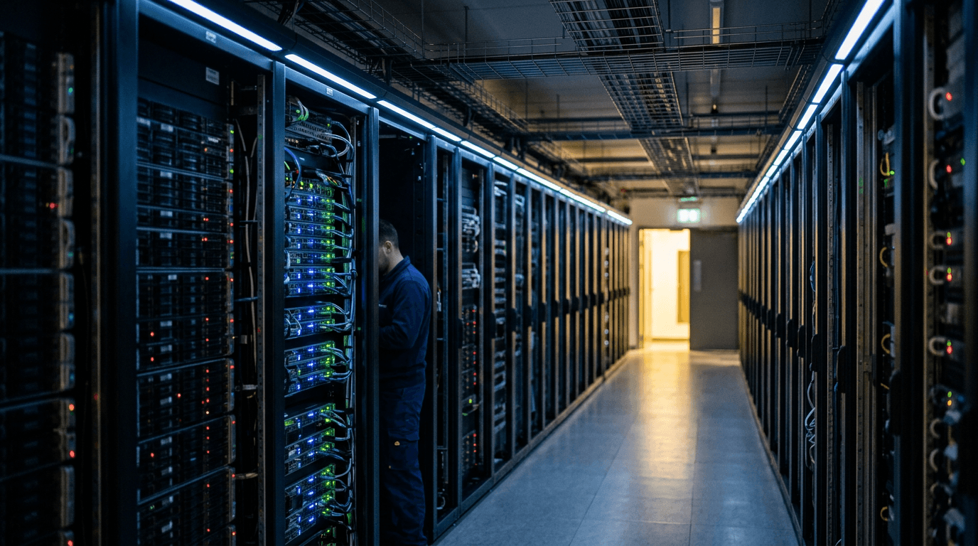 A technician managing hardware that triggers Linux hotplug events in a data center.