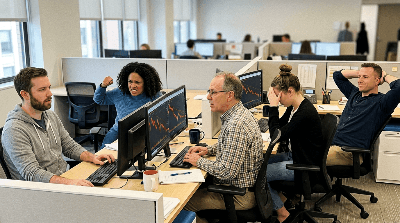 The Five Stages of Checking Your 401k