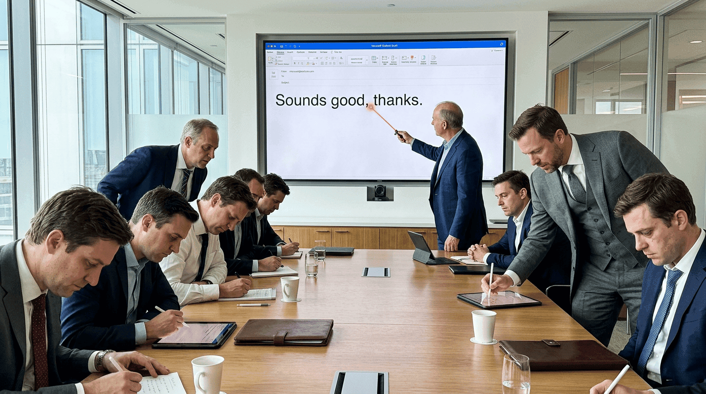 The $10,000 Meeting for a Two-Word Email