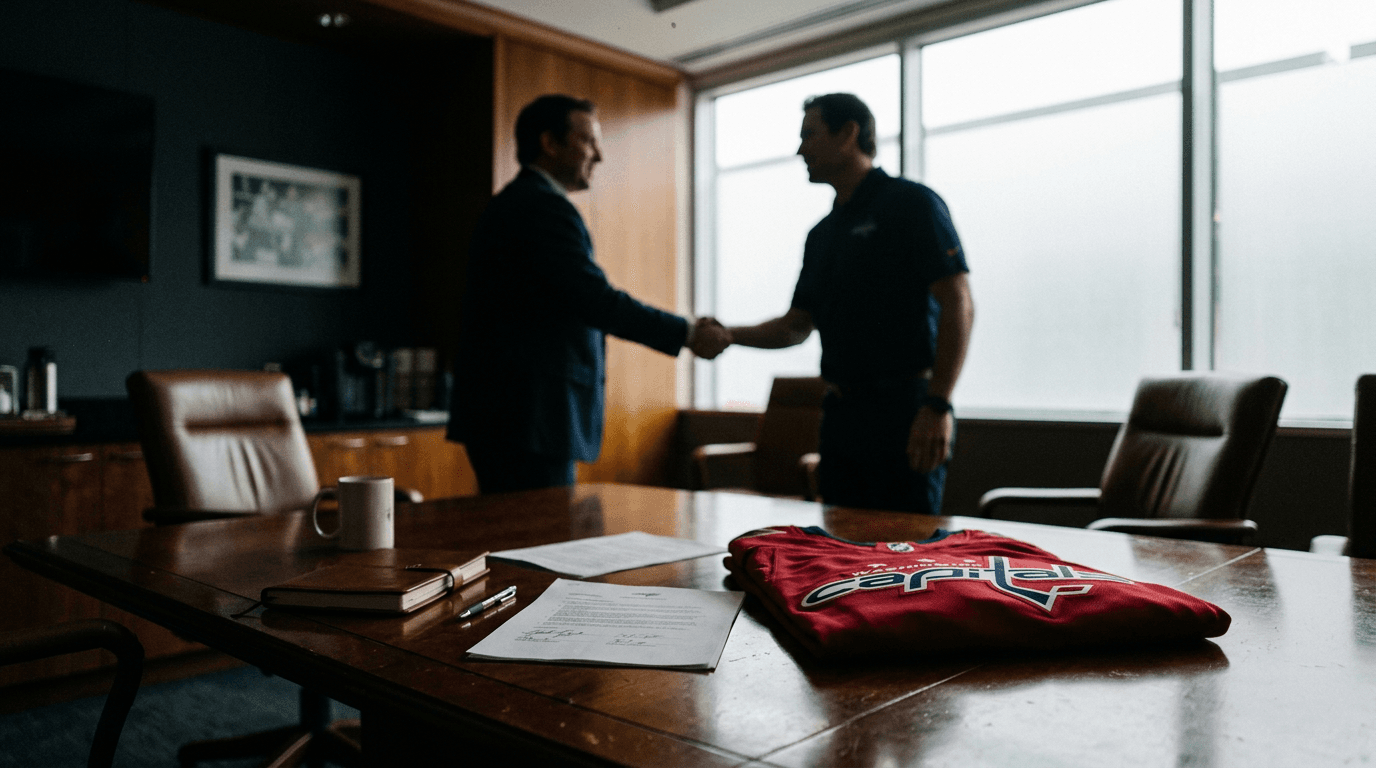Washington Capitals management finalizing Ethen Frank contract extension paperwork