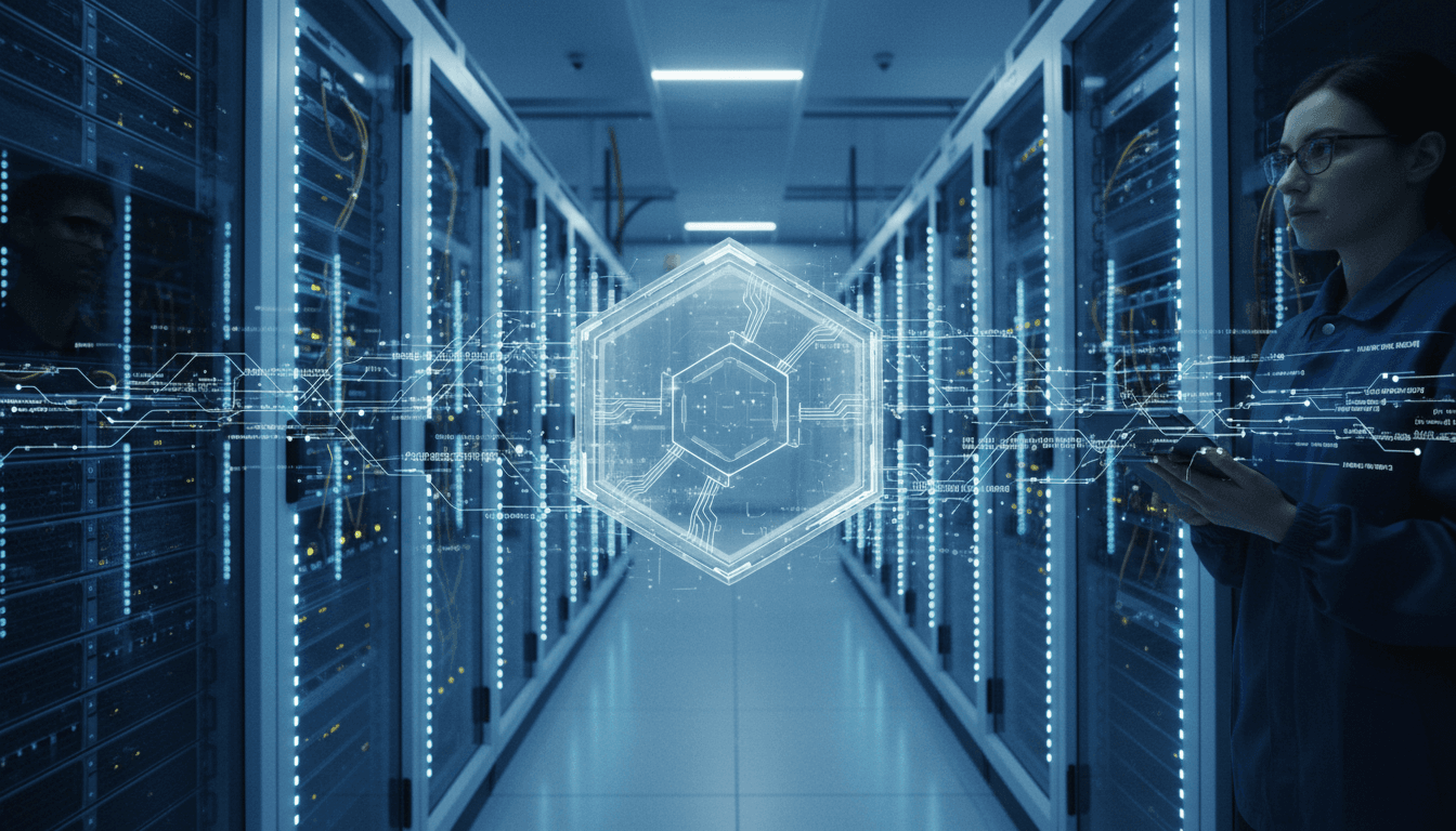 Close-up of a digital representation of an ICP canister, symbolizing the core mechanism of the Trivy supply chain attack malware.