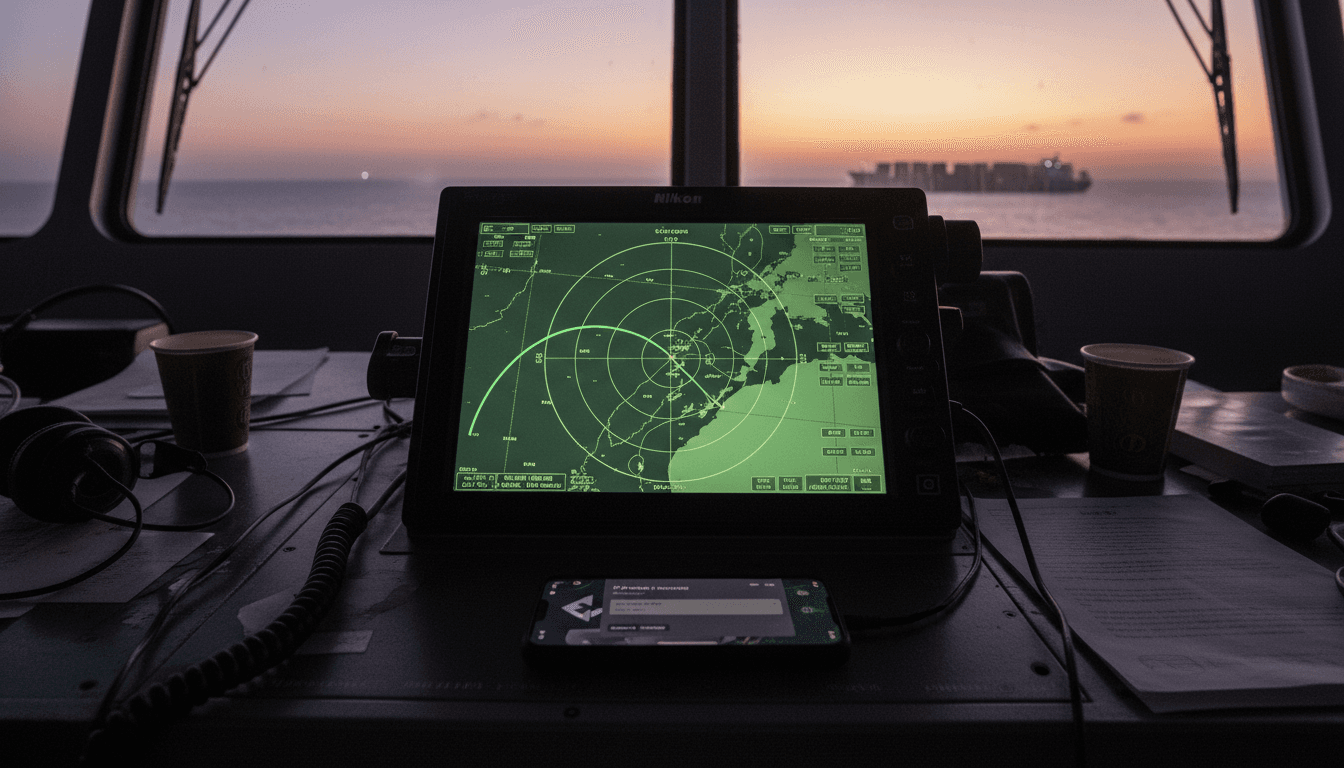 Close-up of a digital ledger displaying cryptocurrency transaction details, overlaid with a stylized map of the Strait of Hormuz, emphasizing Iran's Crypto Toll in Strait of Hormuz.