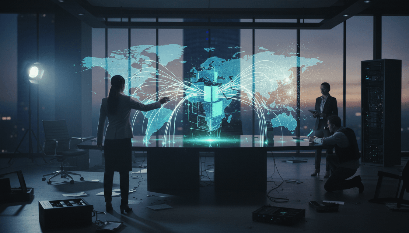 A conceptual image depicting a complex, multi-layered digital network of financial transactions, with glowing lines connecting various global cities on a dark, holographic map, symbolizing the intricate web of a Chinese money launderer's operations.
