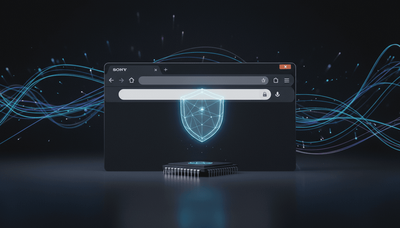 A detailed close-up of a Google Chrome browser window displaying a secure padlock icon, with a glowing digital shield overlay signifying enhanced infostealer protection against session cookie theft.