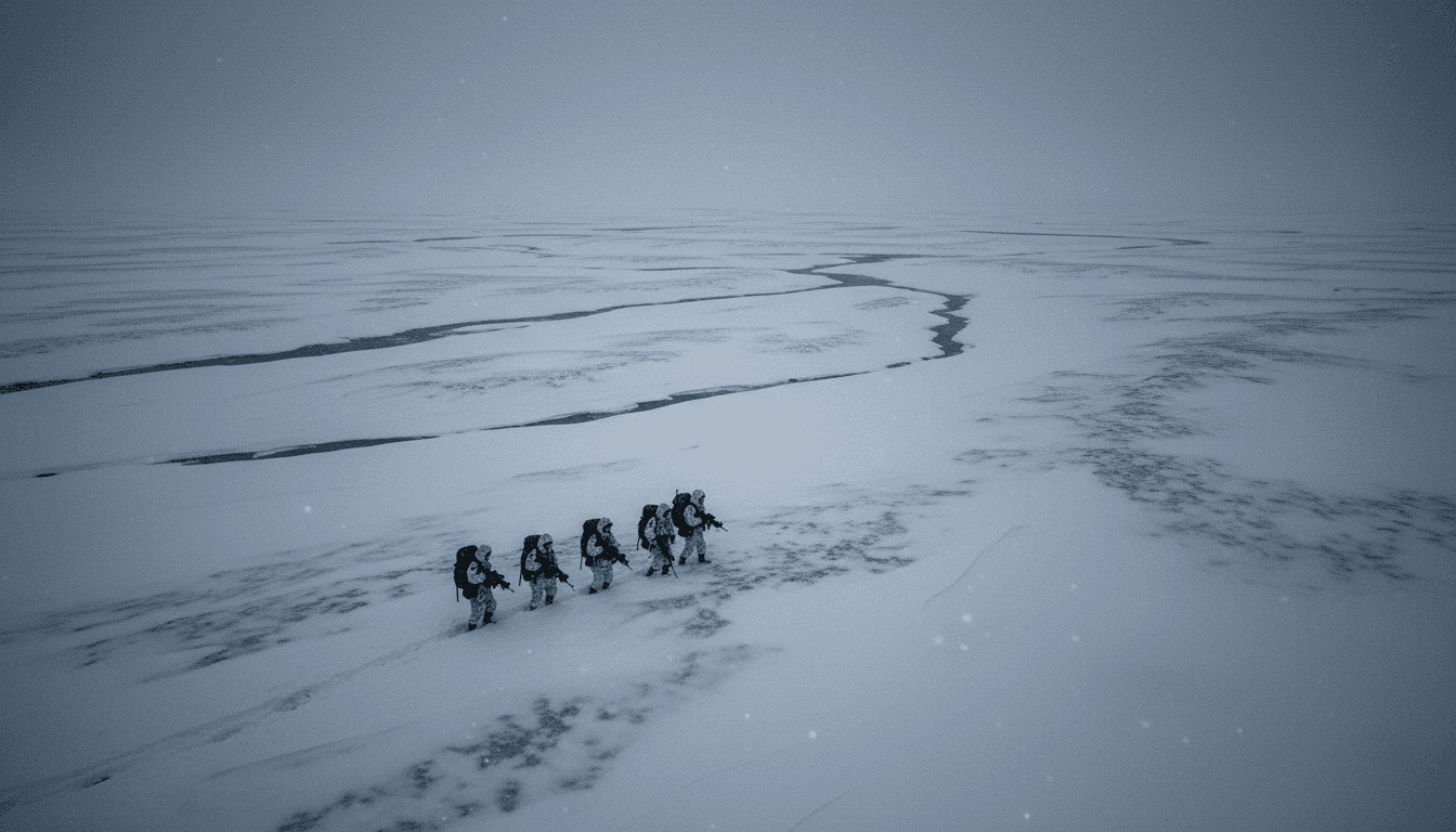 German soldiers participating in a military drill during NATO's Cold Response exercises in Arctic Norway, symbolizing the ongoing debate around European security options.