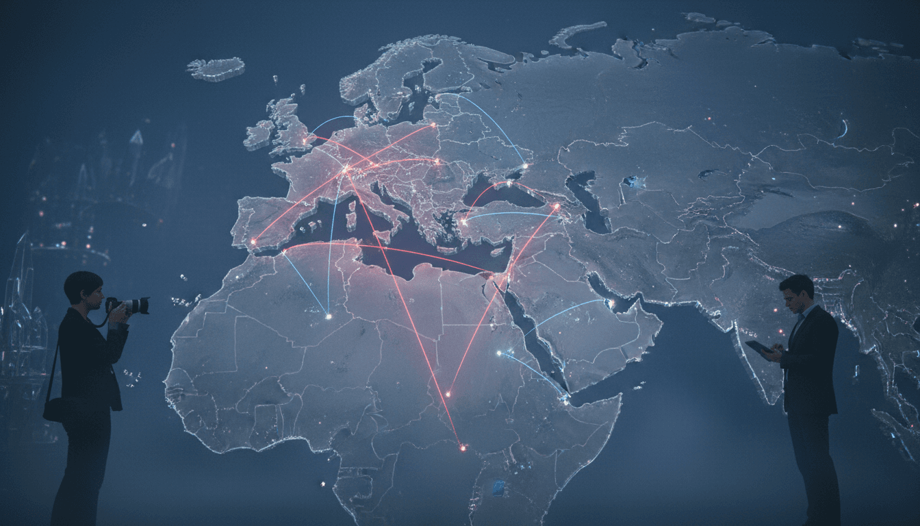A conceptual image depicting the intricate and volatile nature of the US-Israel conflict, with intertwining lines of tension.