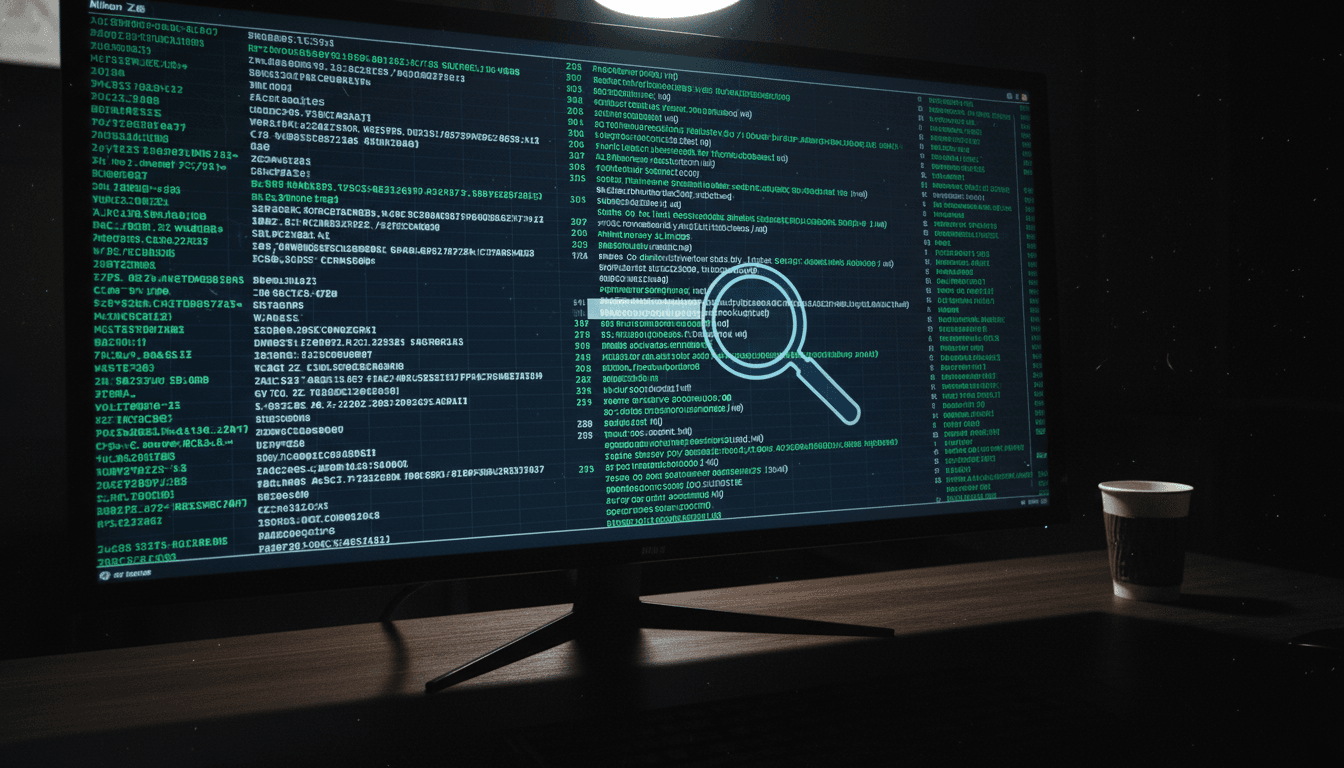 Close-up of a digital display showing a complex network of interconnected cryptocurrency wallet addresses and transaction hashes, with a faded overlay of a federal investigator's badge, emphasizing the tracking of crypto wallet transfers.