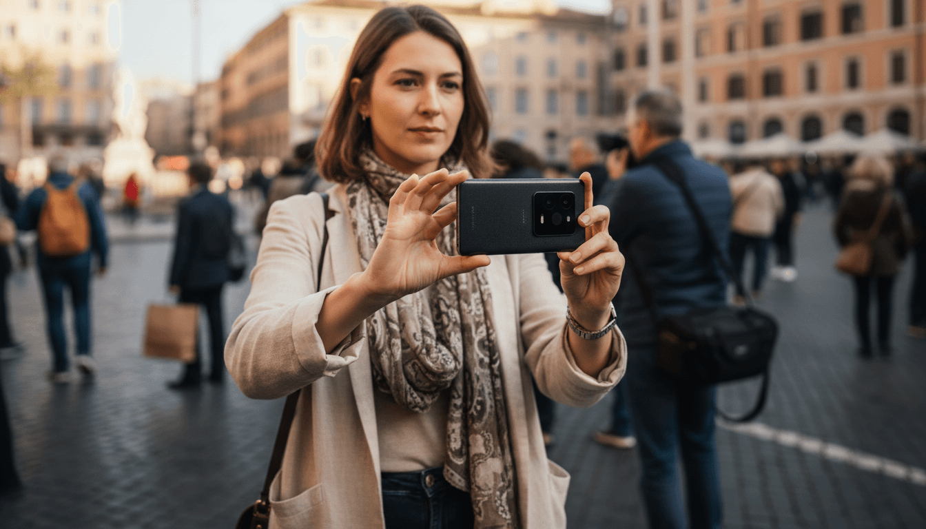 Close-up of the Sony Xperia 1 VIII unveils overdue redesign, showcasing its new square camera island with three lenses and textured frosted glass back.