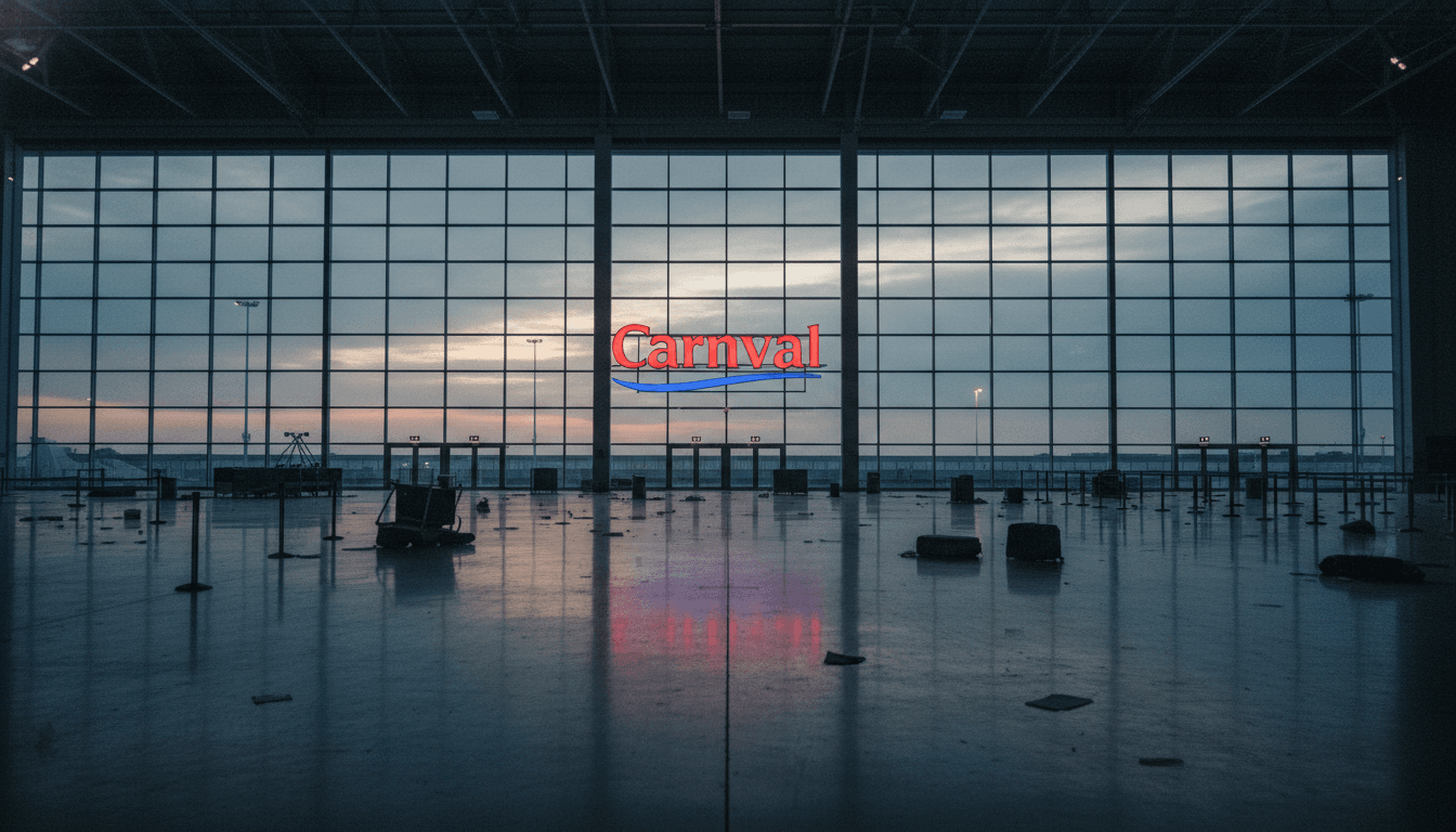 A fleet of Carnival Cruise Line ships docked, representing the company after Carnival Cruise confirms data breach.