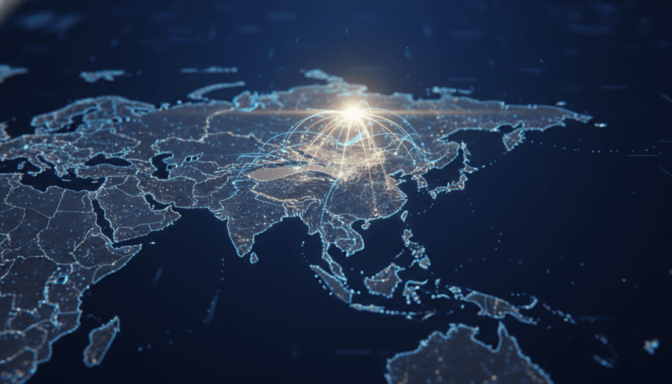 Abstract representation of digital wealth and global influence, symbolizing Zhang Yiming's ascent as Asia's second-richest billionaire.
