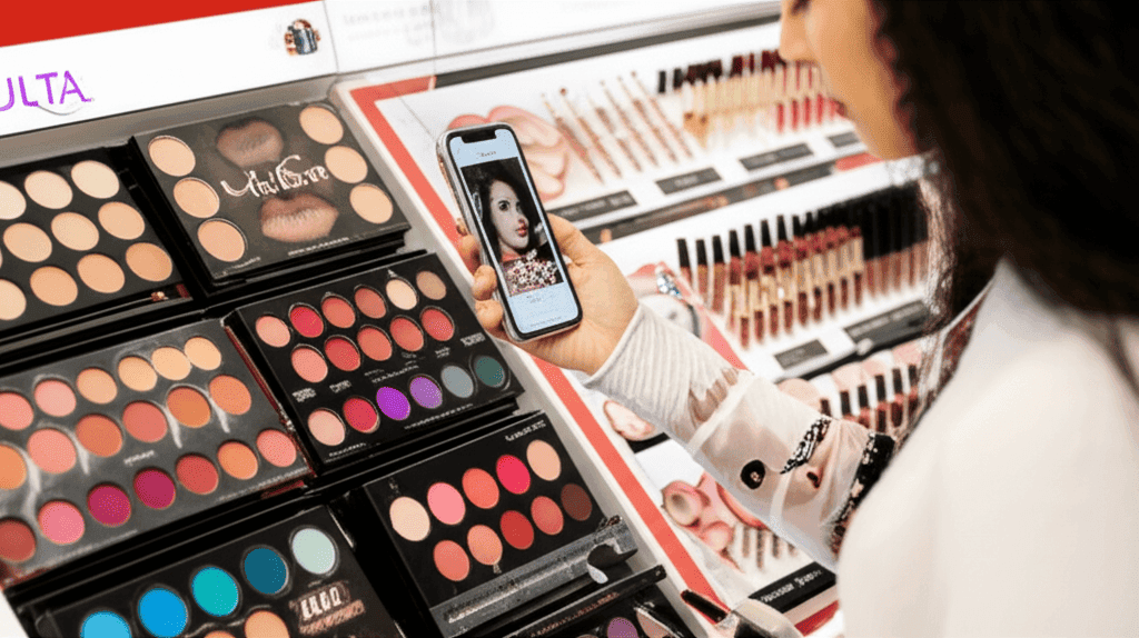 Kourtney Kardashian, Kim Kardashian and Kris Jenner in 2016, illustrating the beauty stock surge trend.