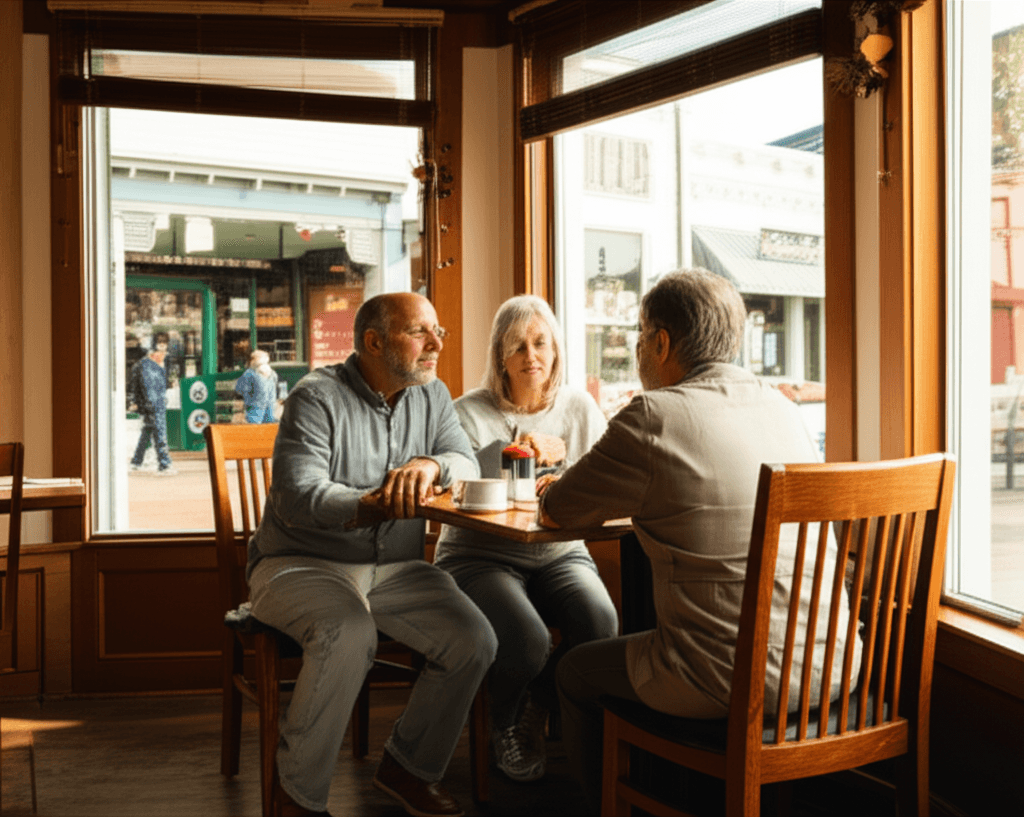 Couple facing retirement planning dilemma in small town.