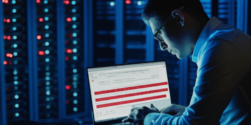 Network security alert showing Kimwolf botnet threat