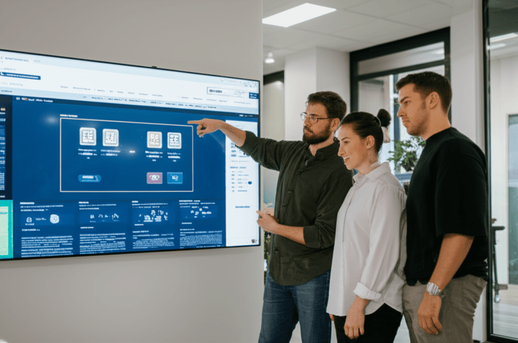 Dwelly founders showcasing AI real estate innovation.