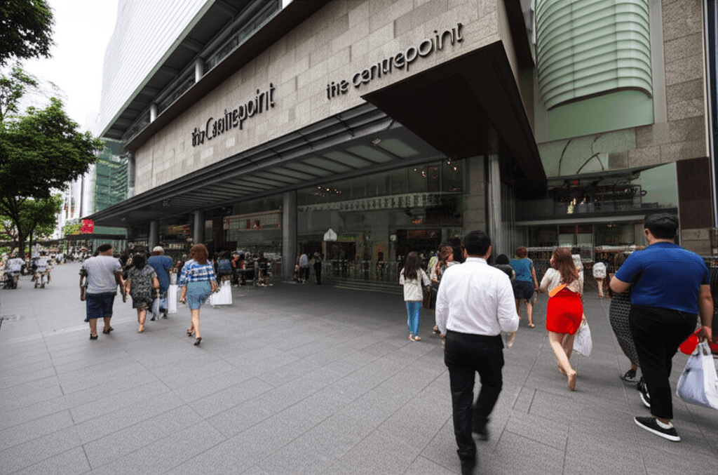 The Centrepoint shopping mall in Singapore, a key part of the Singapore mall deal.