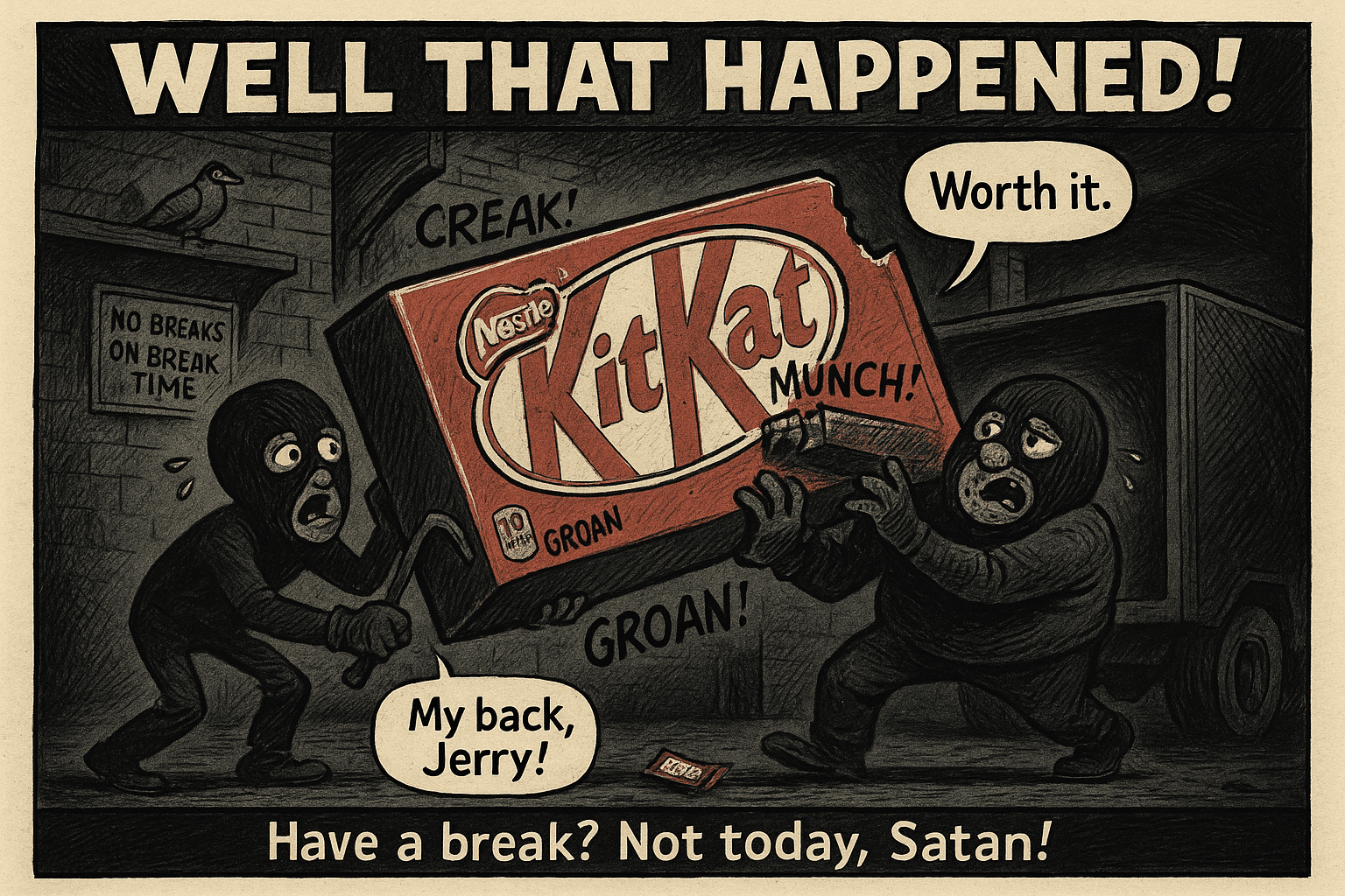 The Great KitKat Caper: Heist of the Century!