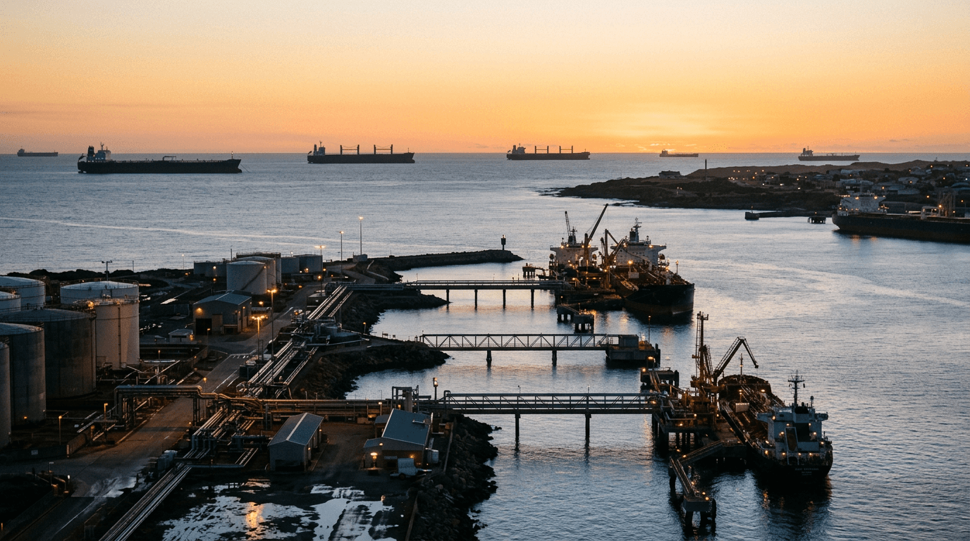 Large industrial storage tanks representing unprecedented oil reserves for global energy security.