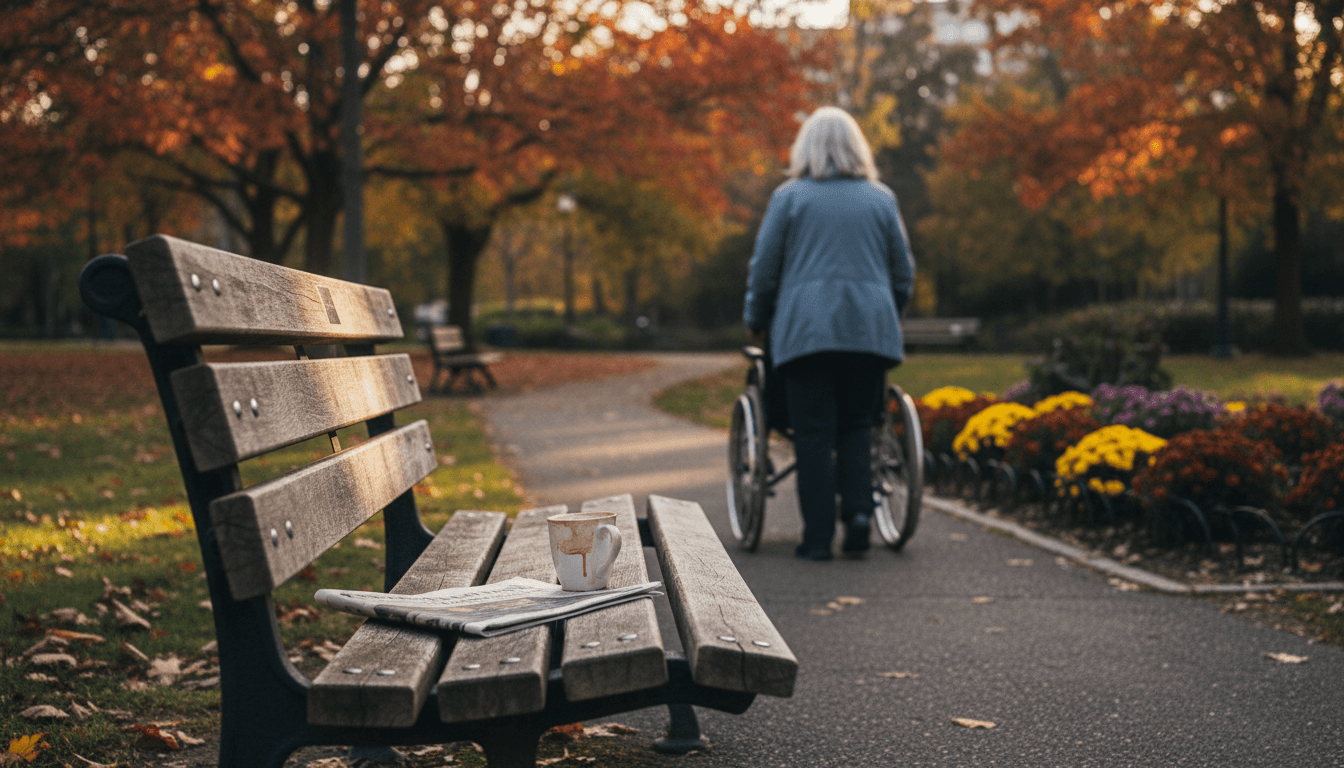 A person reviewing documents on a table, symbolizing the detailed planning involved in managing elder care finances.