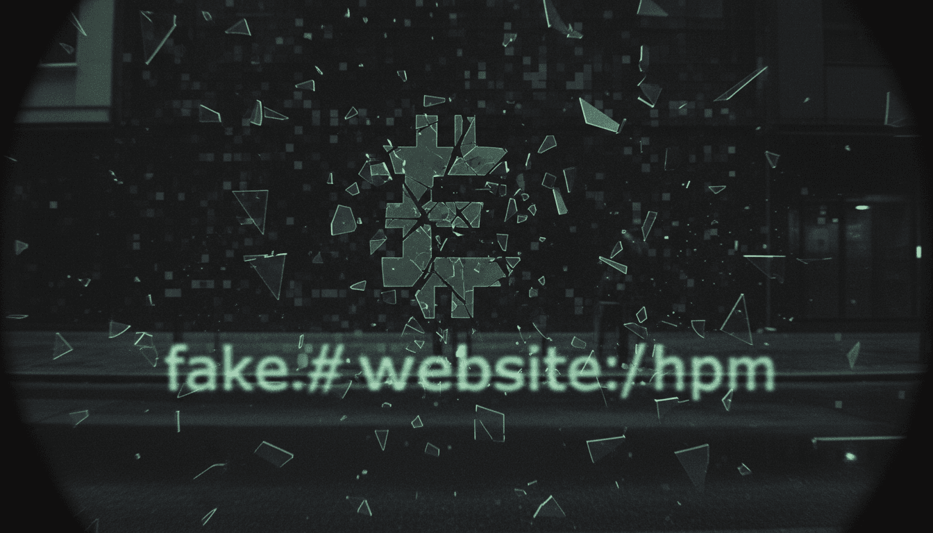 A digital representation of a broken padlock over a cryptocurrency exchange logo, symbolizing the security breach and CoinDCX founders arrested.