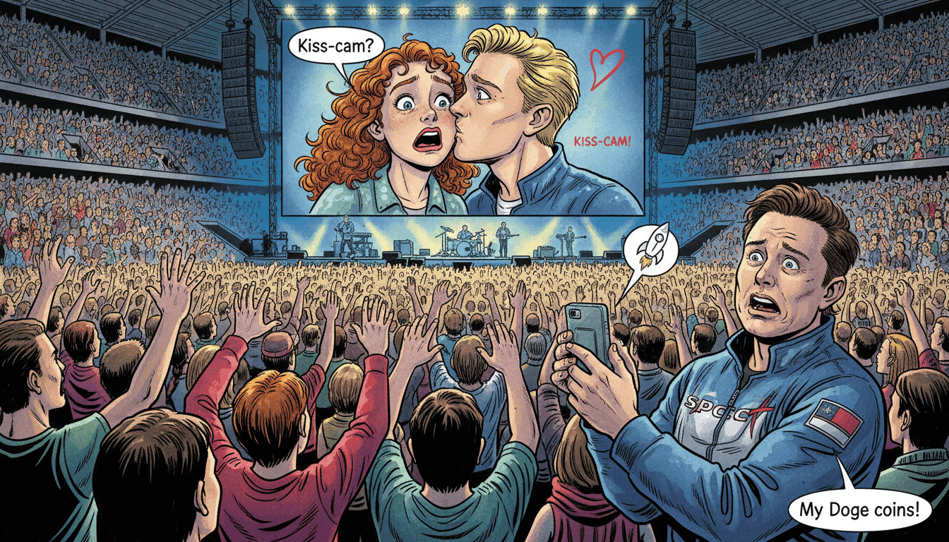 Elon’s SpaceX Romance: Coldplay, Kiss-Cam & Crypto Chaos!