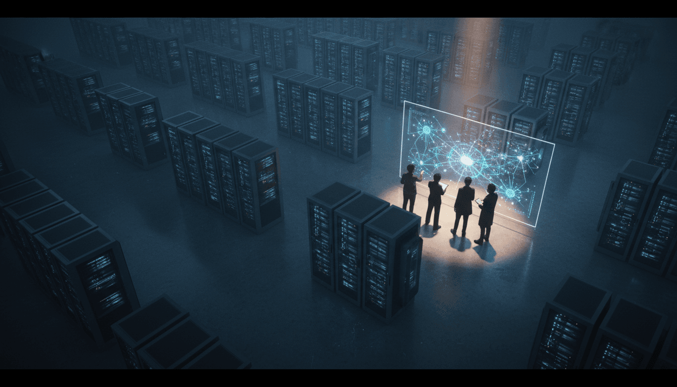 A futuristic digital shield protecting an abstract AI brain, symbolizing the success of AI Security Startup Xbow.