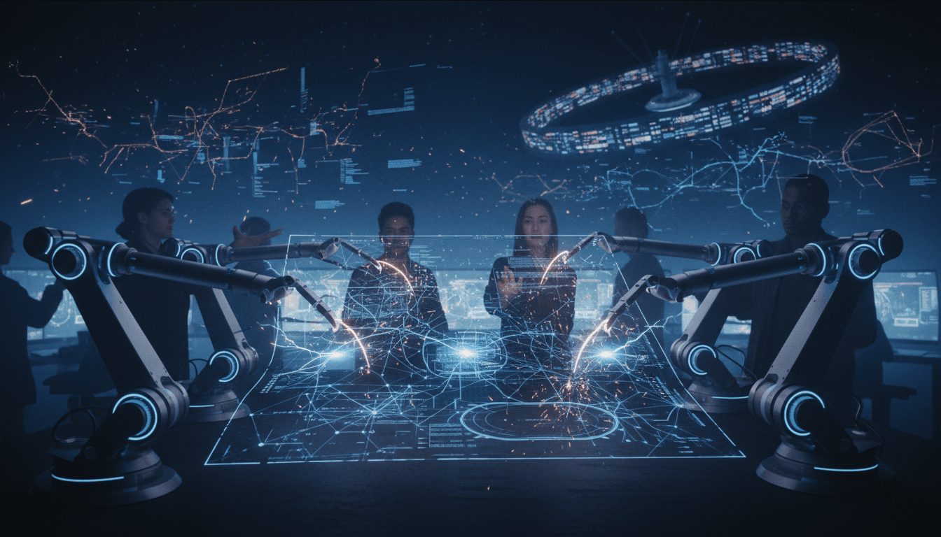 A conceptual depiction of a complex, evolving neural network, symbolizing the ongoing xAI rebuild and restructuring efforts.