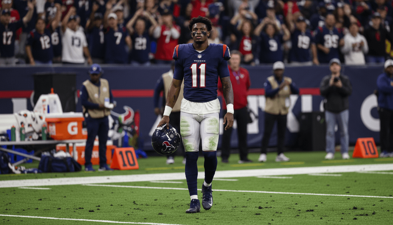 Houston Texans star Will Anderson Jr. celebrates a sack on the field, highlighting the impact of his record extension.