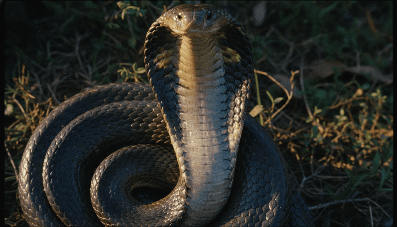 A close-up of a snake's scales, showing the intricate pattern and texture, symbolizing the dangerous India border reptiles being deployed.