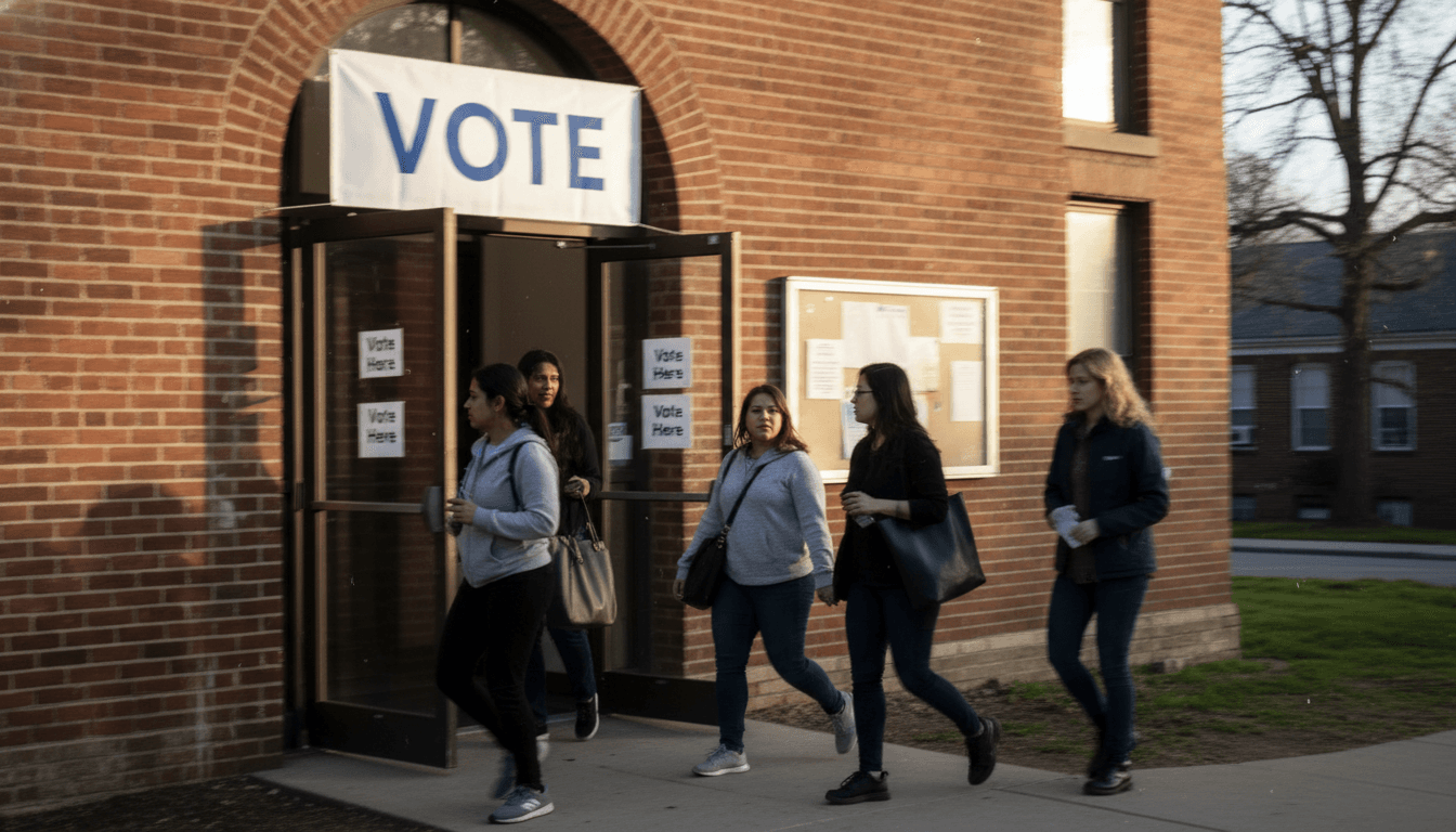 A voter casts a ballot at a polling station, reflecting how Texas GOP voters shape the future of the party.