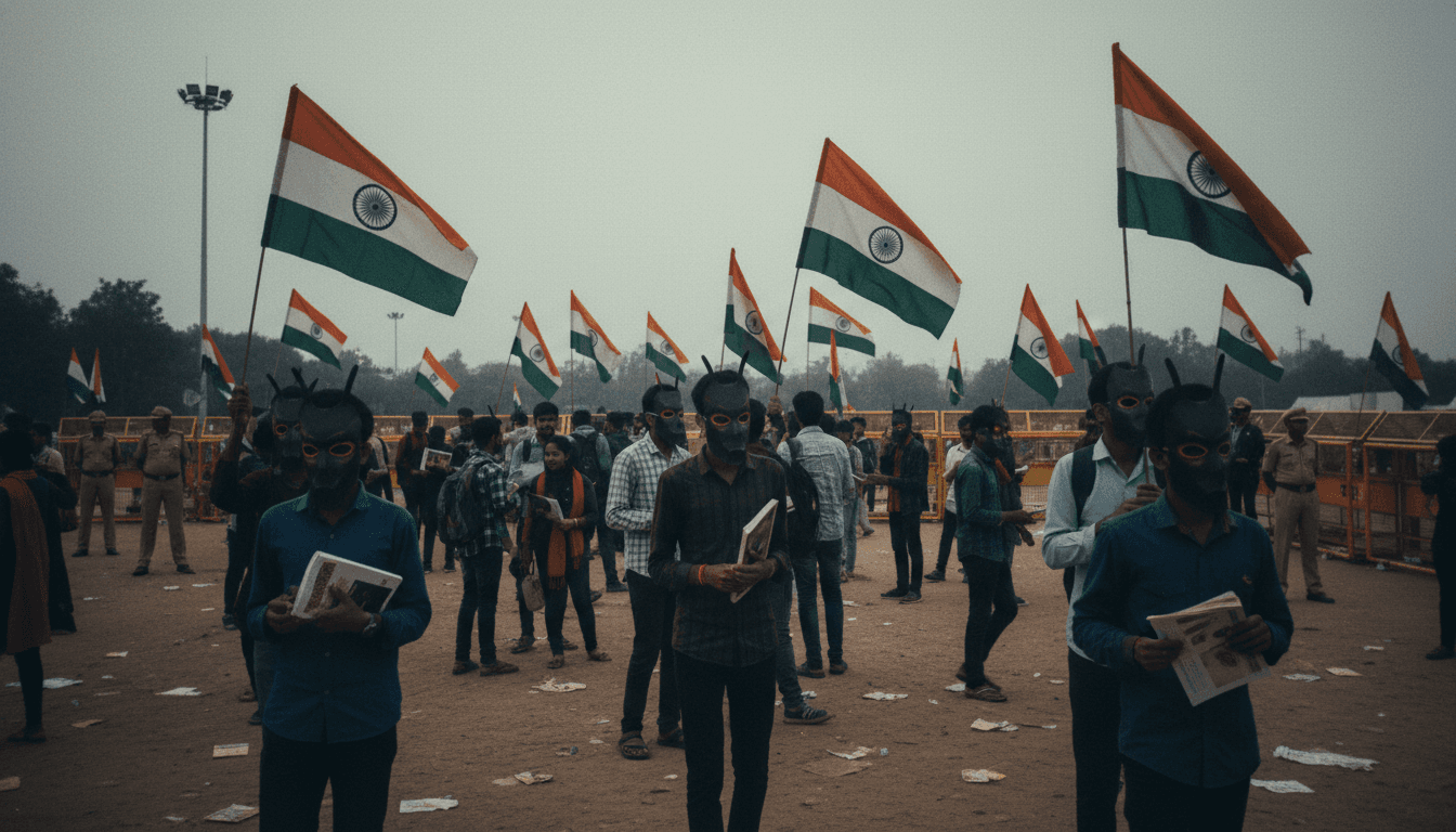 Cockroach Janta Party Stages Mass Protest in Delhi