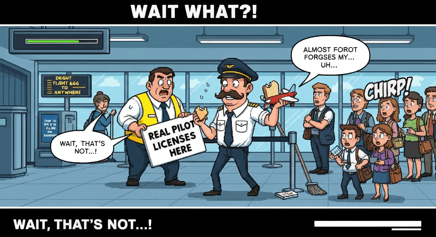 Surprise! Your Captain’s a Fraud!