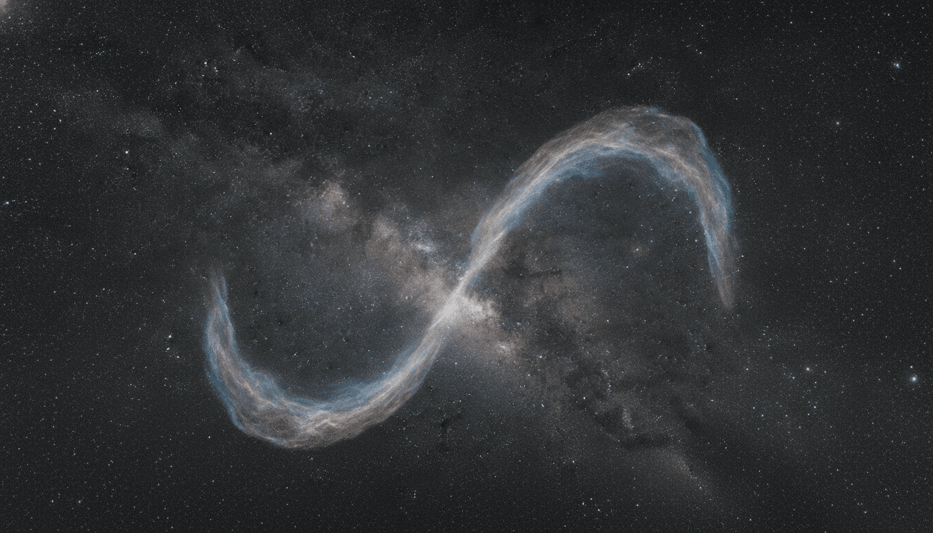 Conceptual image of a subtle, active wind from the Milky Way's black hole reveals active wind